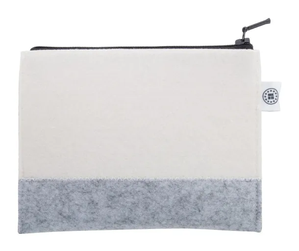 CreaFelt Beauty S custom cosmetic bag White Grey