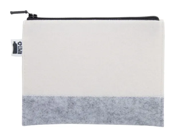 CreaFelt Beauty S custom cosmetic bag White Grey