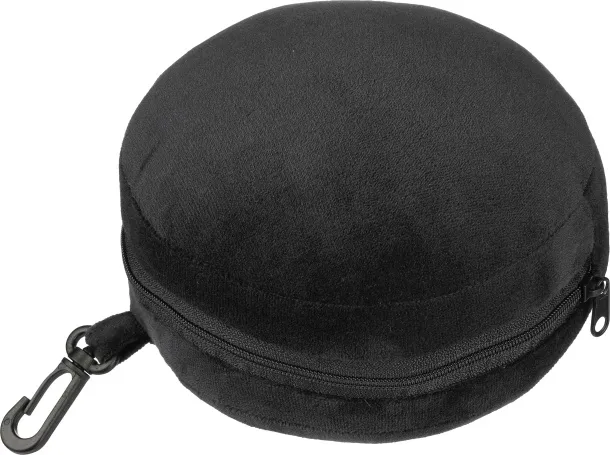 Leontine poliesterski putni jastuk Crna