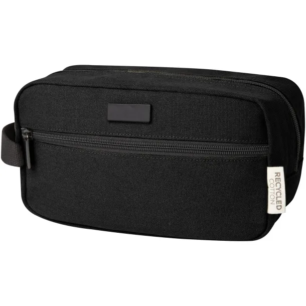 Joey GRS toaletna torbica od recikliranog platna, 3,5L Solid black