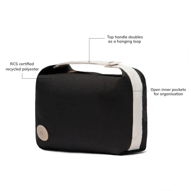 VINGA Sortino RCS toiletry bag - Vinga Black 