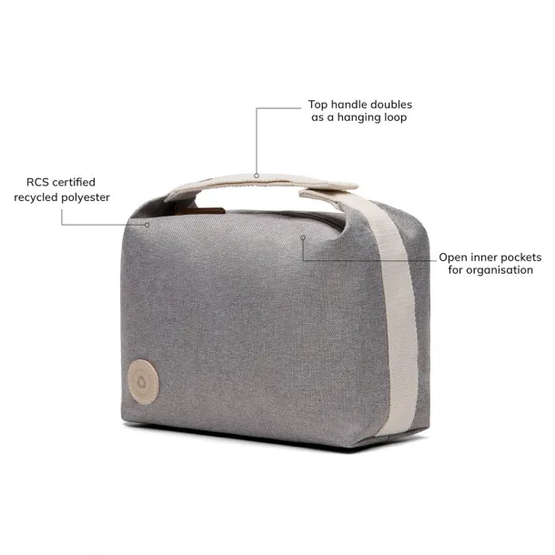 VINGA Sortino RCS toiletry bag - Vinga Grey 