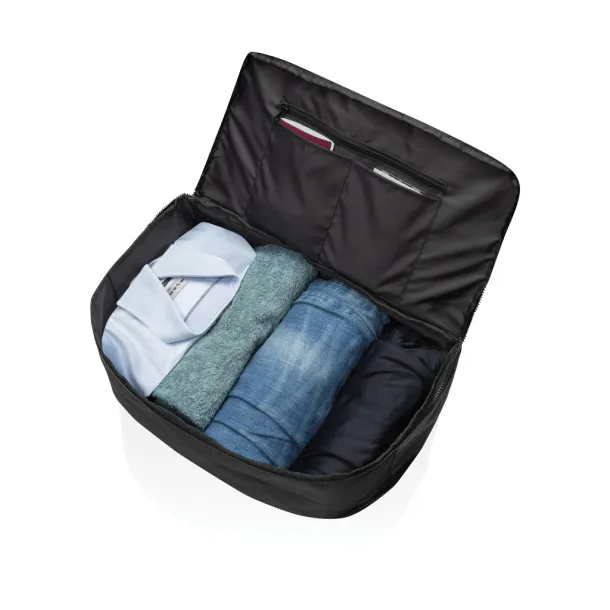 Swiss Peak Aware™ RPET vikend 15.6" laptop torba - Swiss Peak Crna 