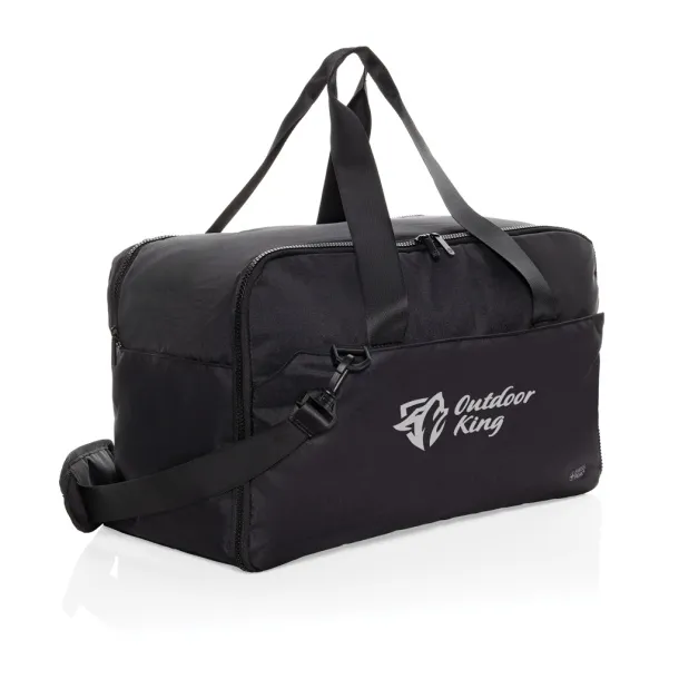 Swiss Peak Aware™ RPET vikend 15.6" laptop torba - Swiss Peak Crna 