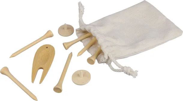 Nyssa Wooden golf tees brown