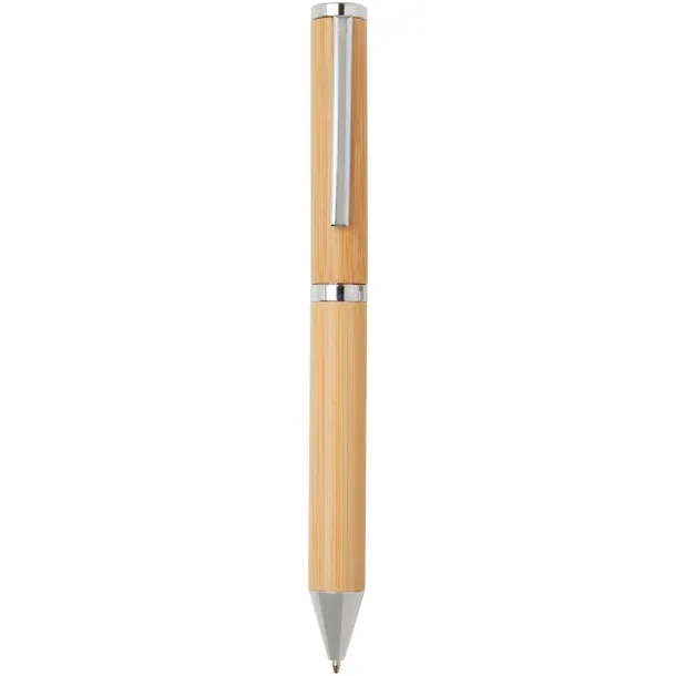 Apolys poklon set kemijska olovka i roller od bambusa (crna tinta) - Marksman Prirodna