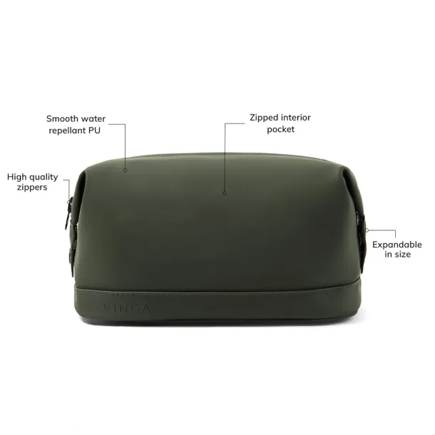  VINGA Baltimore Wash Bag - Vinga Green 