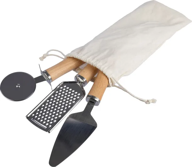 Sylvan Metal and wooden kitchen tool set 