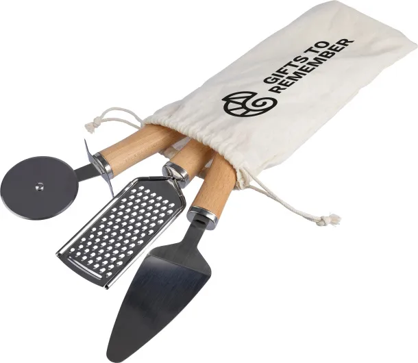 Sylvan Metal and wooden kitchen tool set 