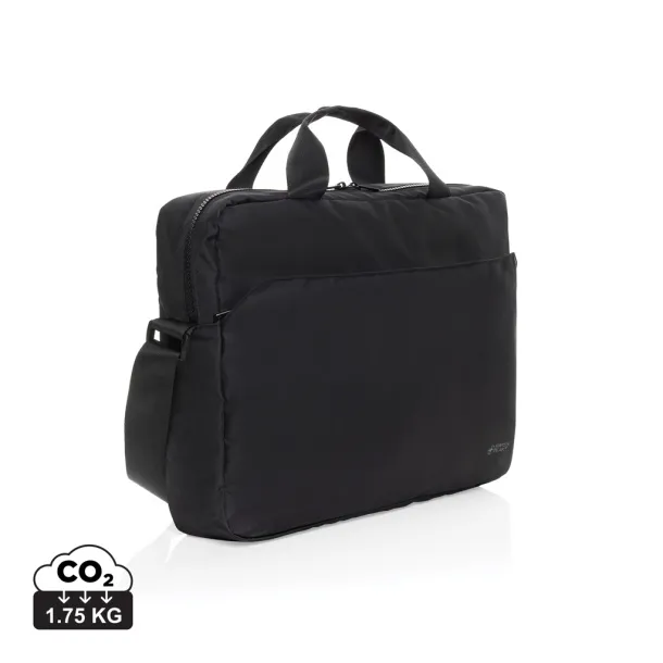 Swiss Peak Aware™ RPET Essential 15.6 inch laptop bag - Swiss Peak Black 