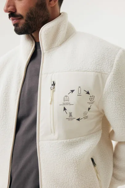  Iqoniq Diran recycled polyester pile fleece jacket - iqoniq Prirodna