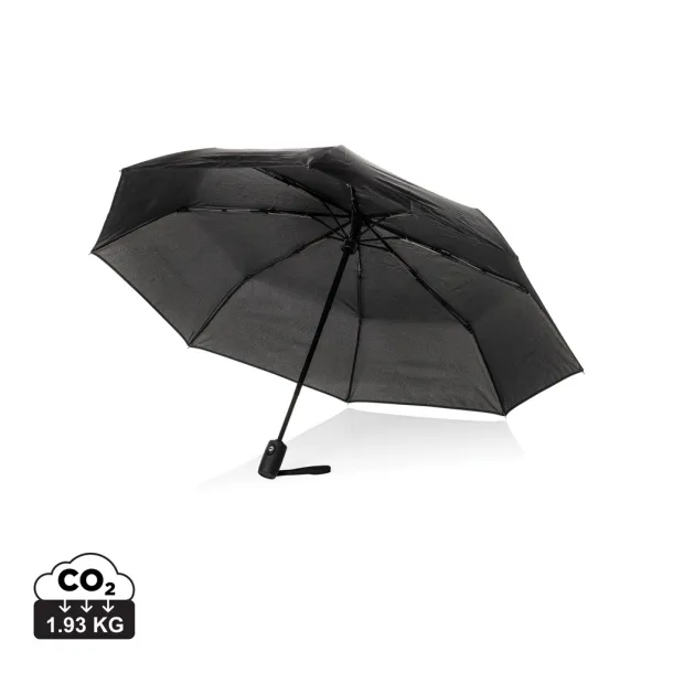 Swiss Peak Vito Aware™ RPET 21" kišobran s automatskim otvaranjem/zatvaranjem - Swiss Peak Crna 