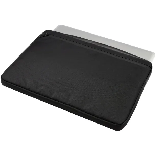 Rise 15.6" GRS recycled laptop sleeve - Tekiō® Solid black