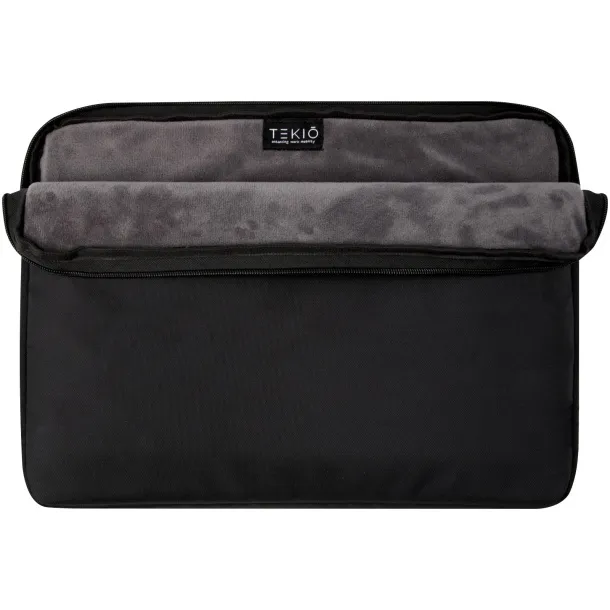 Rise 15.6" GRS recycled laptop sleeve - Tekiō® Solid black