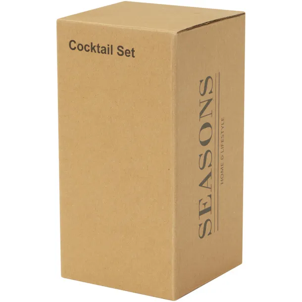 Gaudie shaker za koktele od recikliranog nehrđajućeg čelika - Seasons Crna