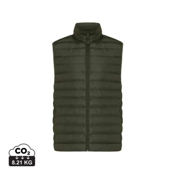  Iqoniq Meru men recycled polyester bodywarmer - iqoniq khaki