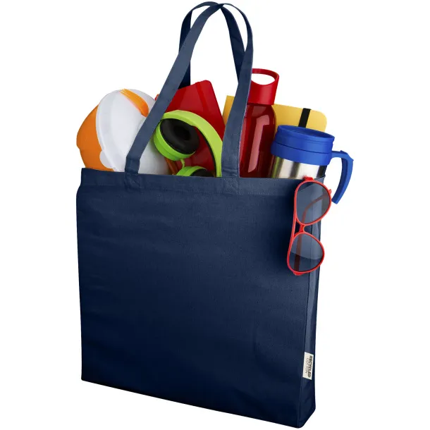 Odessa 220 g/m² recycled tote bag Navy Blue