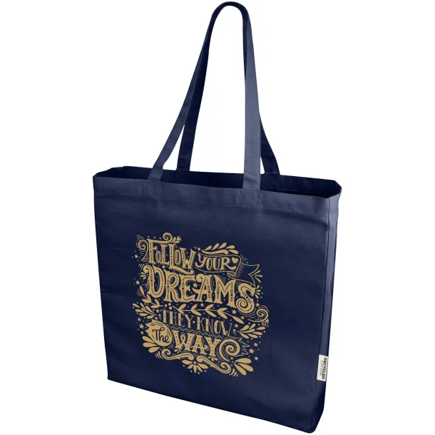 Odessa 220 g/m² recycled tote bag Navy Blue