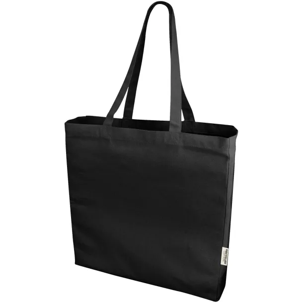 Odessa 220 g/m² recycled tote bag Solid black