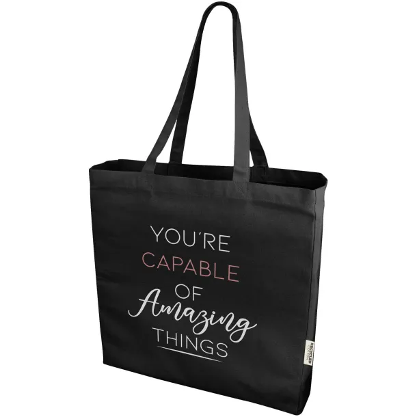 Odessa 220 g/m² recycled tote bag Solid black