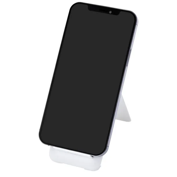 Savvy recycled plastic modular charging cable with phone holder White