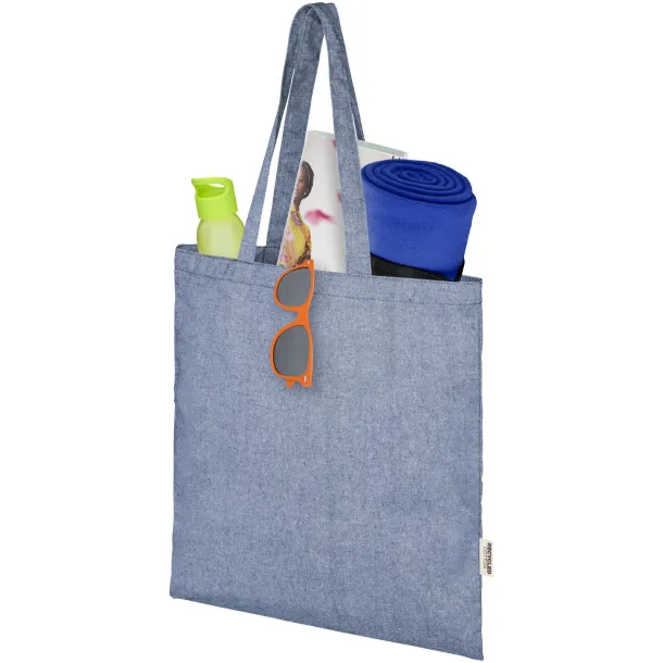 Pheebs 150 g/m² Aware™ recycled tote bag Heather blue