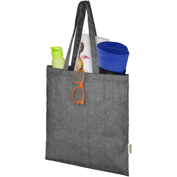 Pheebs 150 g/m² Aware™ recycled tote bag Heather black
