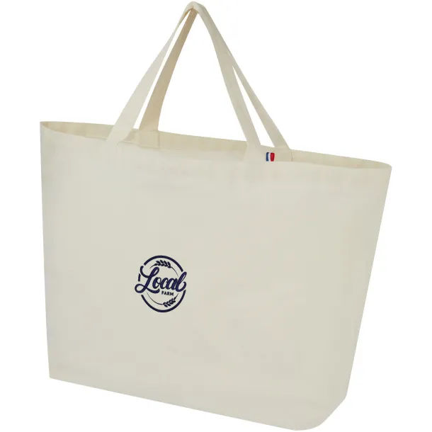 Cannes 200 g/m2 recycled shopper tote bag 10L Natural