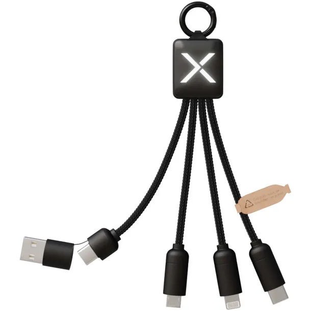 SCX.design C13 20W 5-in-1 charging cable - SCX.design Solid black