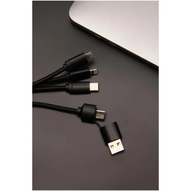 SCX.design C13 20W 5-in-1 charging cable - SCX.design Solid black