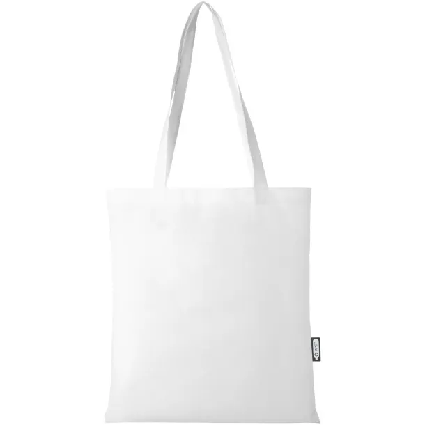 Zeus GRS recycled non-woven convention tote bag 6L White