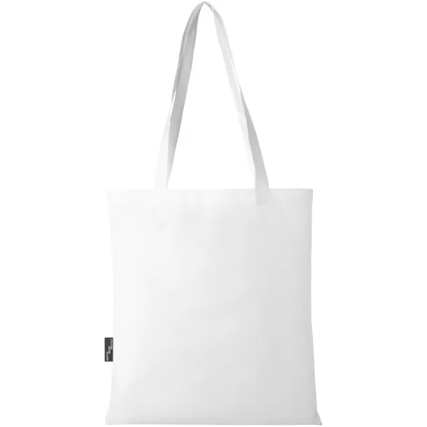 Zeus GRS recycled non-woven convention tote bag 6L White