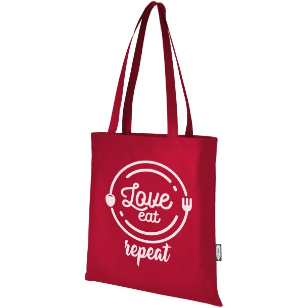 Zeus GRS recycled non-woven convention tote bag 6L Red