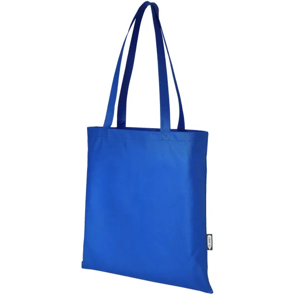 Zeus GRS recycled non-woven convention tote bag 6L Royal blue