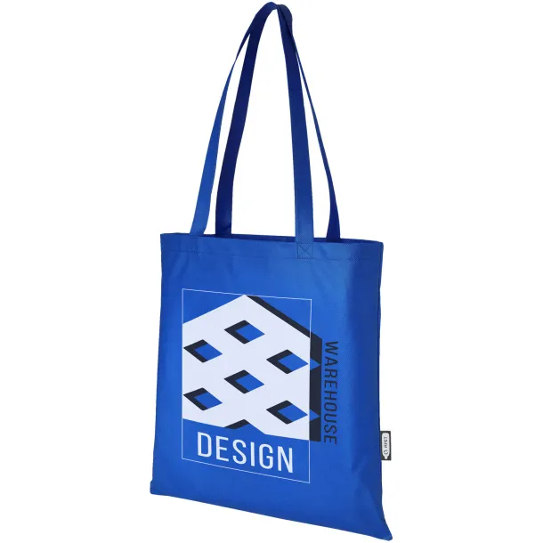 Zeus GRS recycled non-woven convention tote bag 6L Royal blue