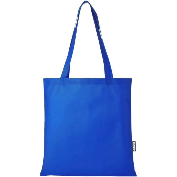 Zeus GRS recycled non-woven convention tote bag 6L Royal blue