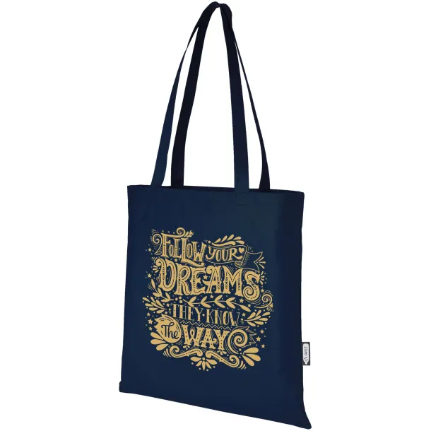 Zeus GRS recycled non-woven convention tote bag 6L Navy Blue