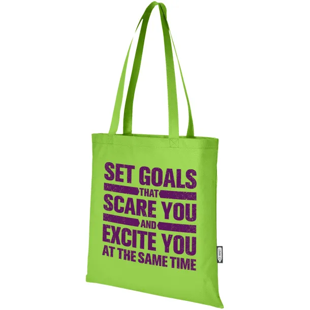 Zeus GRS recycled non-woven convention tote bag 6L Lime