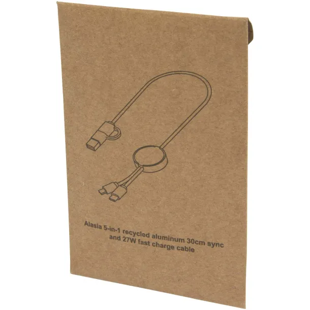 Alasia 5u1 kabel za sinkronizaciju podataka i brzo punjenje 27 W od recikliranog aluminija i plastike Kraljevski plava