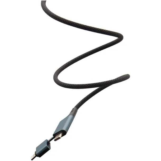 SCX.design C52 4u1 rPET magnetski ultra brzi kabel za punjenje 100W - SCX.design Gun metal