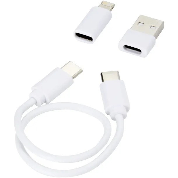 Whiz recycled plastic modular charging cable White