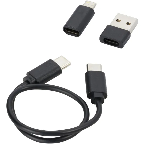 Whiz modularni kabel za punjenje od reciklirane plastike Solid black