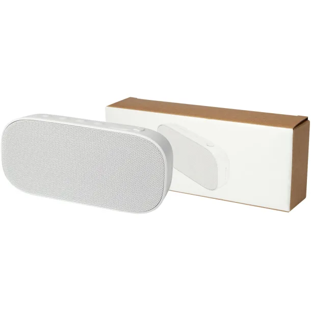 Stark 2.0 5W recycled plastic IPX5 Bluetooth® speaker White
