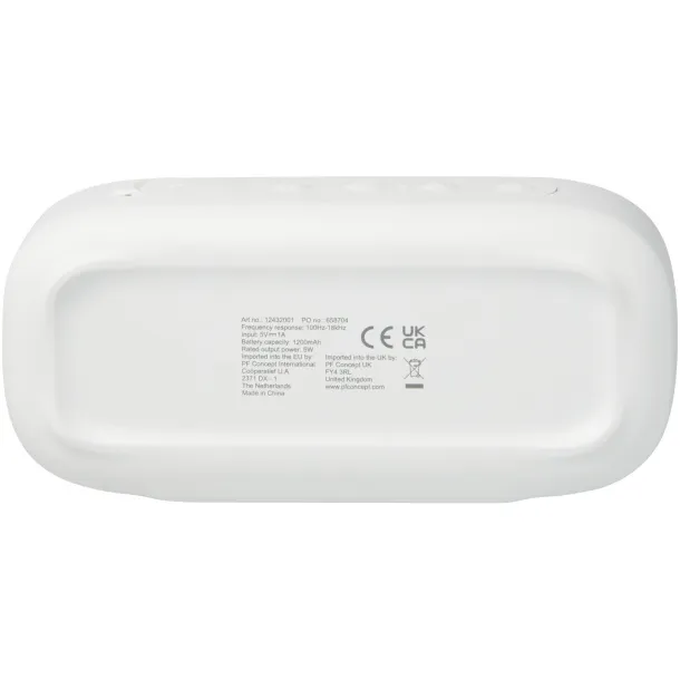 Stark 2.0 5W recycled plastic IPX5 Bluetooth® speaker White