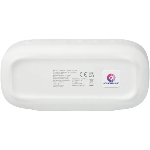Stark 2.0 5W recycled plastic IPX5 Bluetooth® speaker White