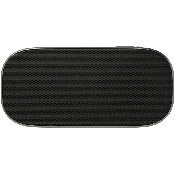 Stark 2.0 5W recycled plastic IPX5 Bluetooth® speaker Silver Solid black