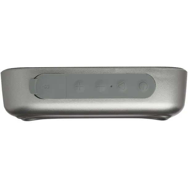 Stark 2.0 5W recycled plastic IPX5 Bluetooth® speaker Silver Solid black