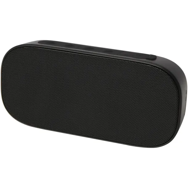 Stark 2.0 5W recycled plastic IPX5 Bluetooth® speaker Solid black
