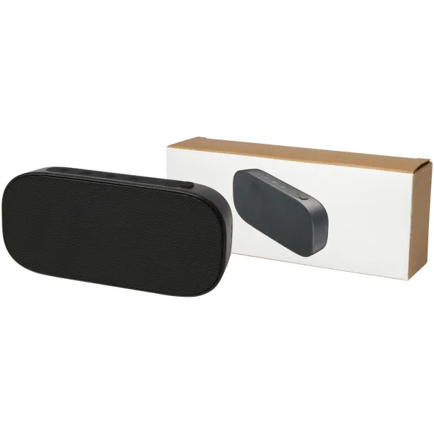 Stark 2.0 5W recycled plastic IPX5 Bluetooth® speaker Solid black