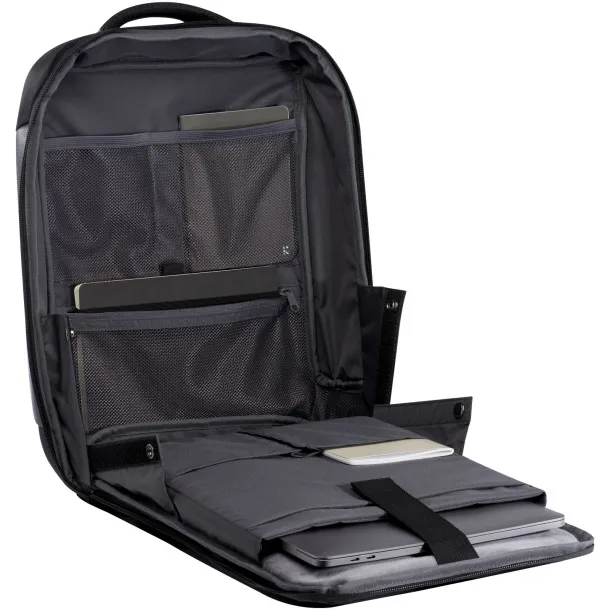 Expedition Pro 15.6" GRS recycled compact laptop backpack 12L Solid black